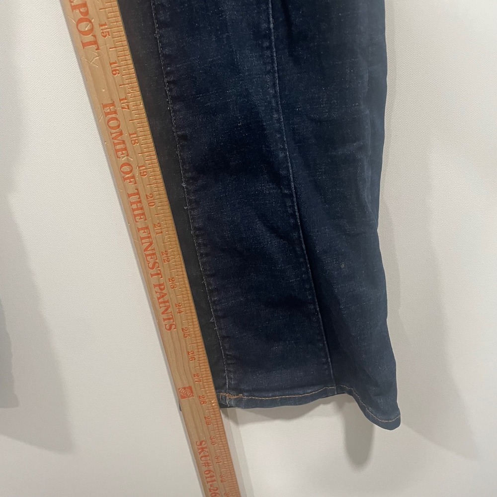 American Eagle Curvy Kick Boot Jeans Womens 6 Short (32x28.5) Dark Wash Stretch - Picture 3 of 8